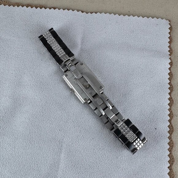 Stunning  Watch by Daniel Steiger Diamond Bezel Black and all Stainless Steel - Picture 7 of 9